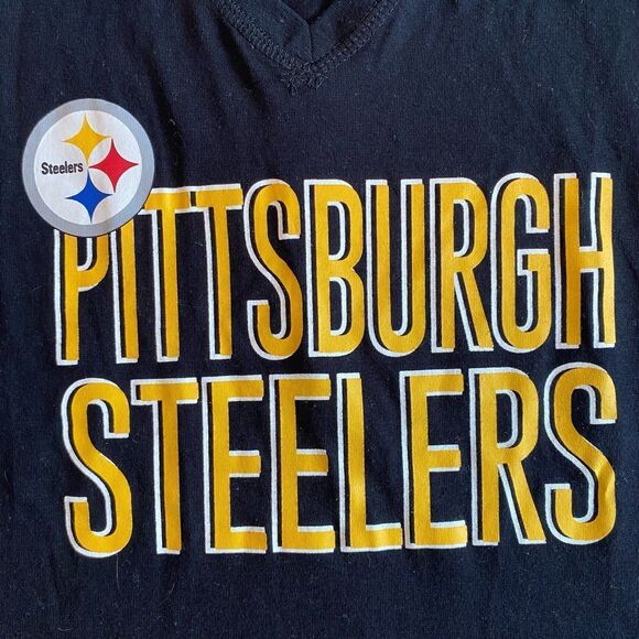 NFL T-Shirt Women's Size M Color Navy Pittsburgh Steelers Sleepwear Top - Picture 9 of 9